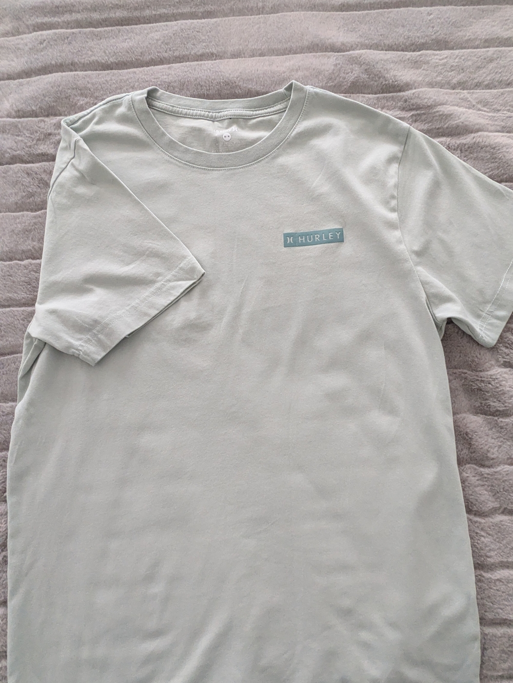 Hurley Men's Sage Green Logo Short-Sleeve Tee